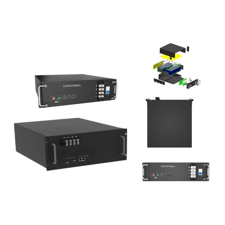 Hoogspannings 50kWh Lifepo4 Rackmount Lithiumbatterij energieopslagsysteem voor industriële toepassing