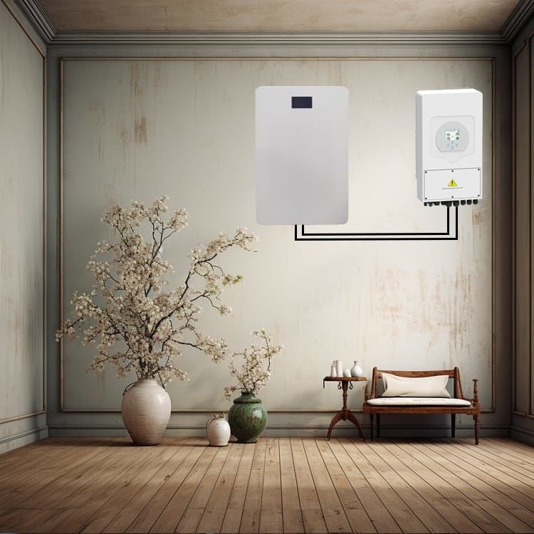 5.12kwh Hybride zonnewand Lifepo4 batterij All-in-One voor woonruimte
