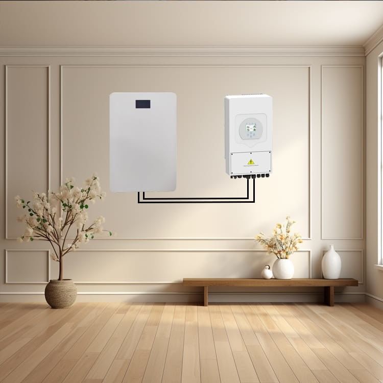 2.56kwh Wandmontage Lithium Iron Phosphate Batterijopslag voor thuis Zonne-Systeem