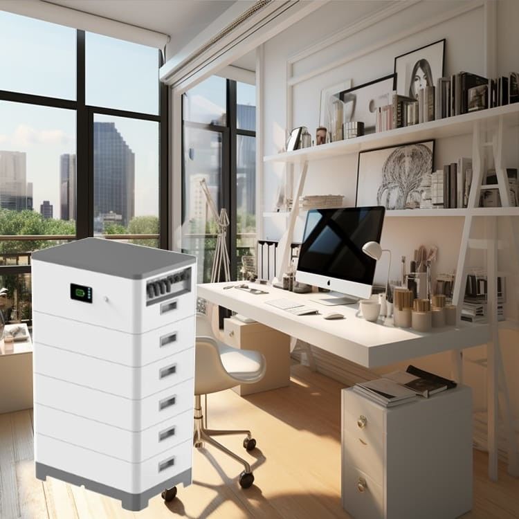 25.60kwh 48V Residential Battery Storage System 5 Module voor energieopslag thuis
