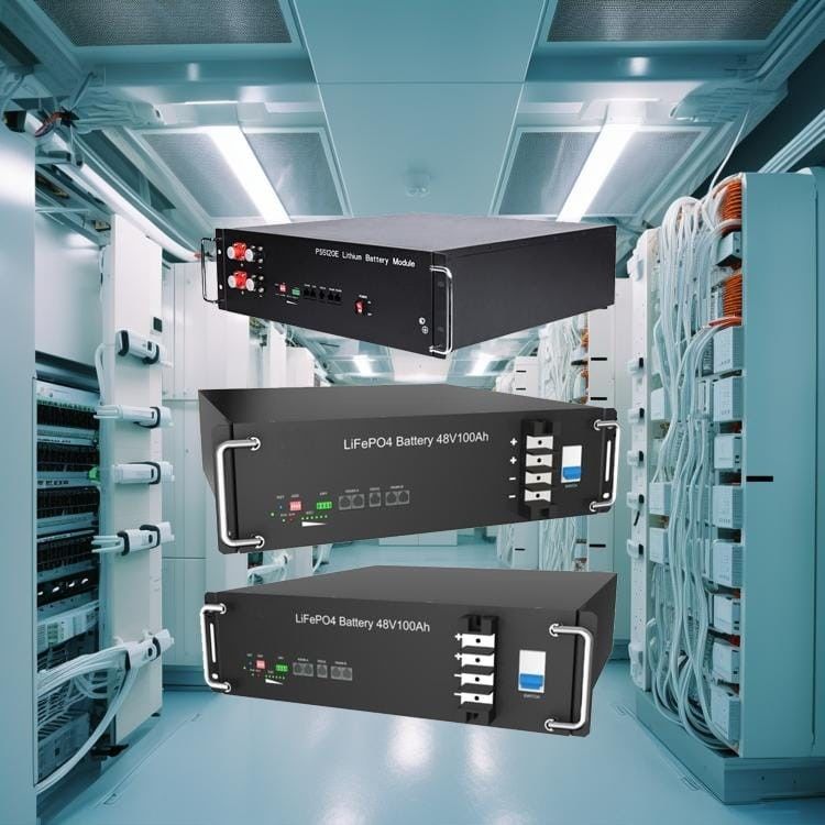 10.24kwh 200Ah Lithiumbatterij Lifepo4 Rackmount Lithiumbatterij Huis Energieopslag Systeem