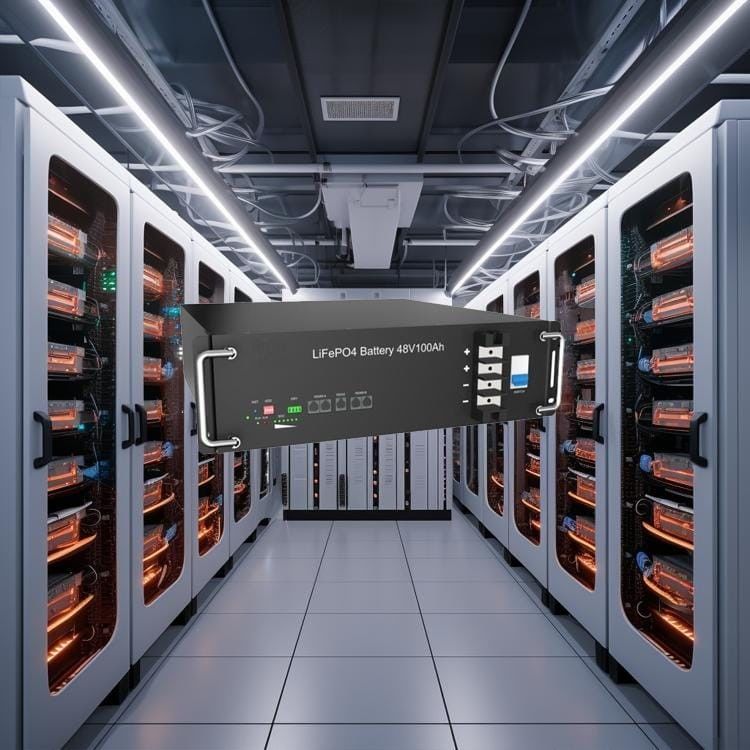 Zonne-energieopslag Rackmount Lithiumbatterij 48V 51.2V 50ah 200ah 6000 cycli