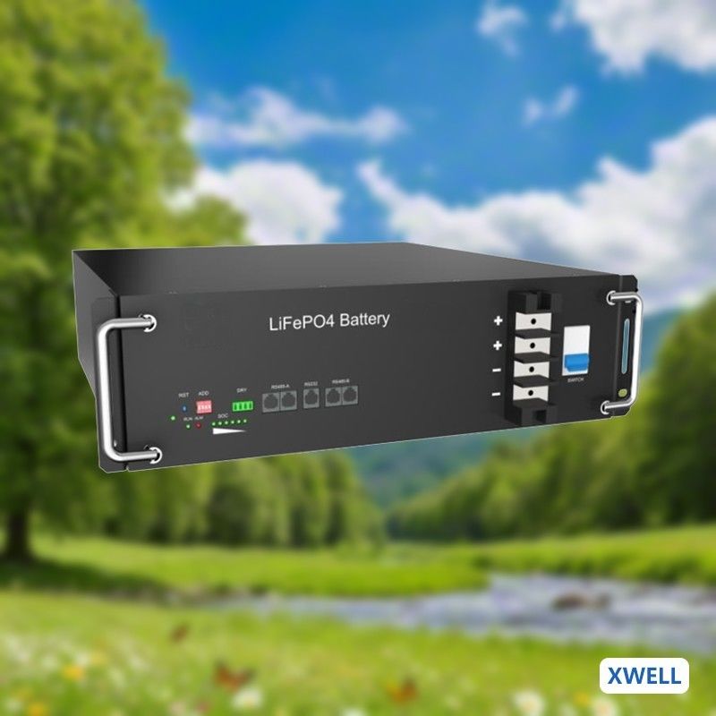 Laagspanningsrackmount Lifepo4 Lithiumbatterijkrachtreserve voor 30kwh & 50kwh